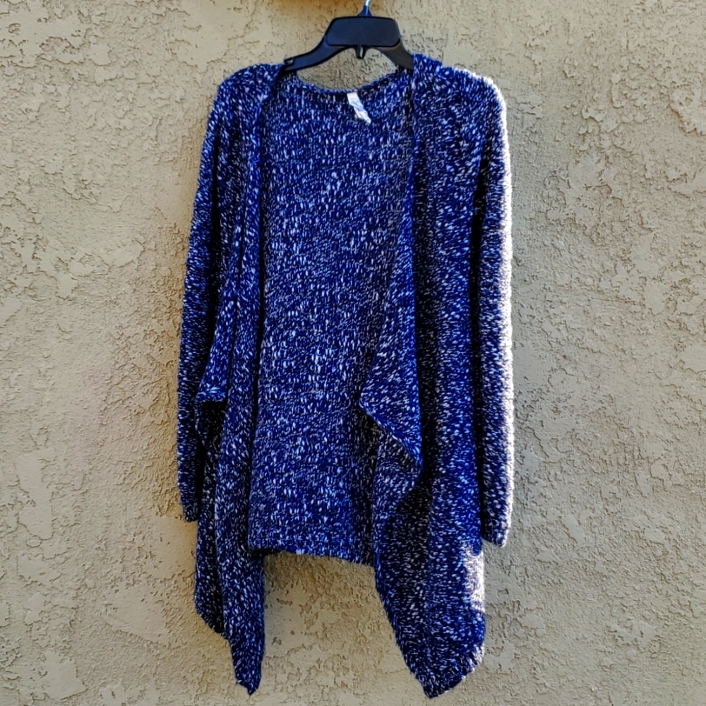 AEROPOSTALE Navy and White Cardigan